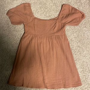 Le Lis Rust Pink Babydoll Dress